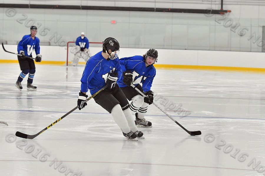 Wheaton College Men\'s Ice Hockey vs Middlesex Community College. - Photo By: KEITH NORDSTROM